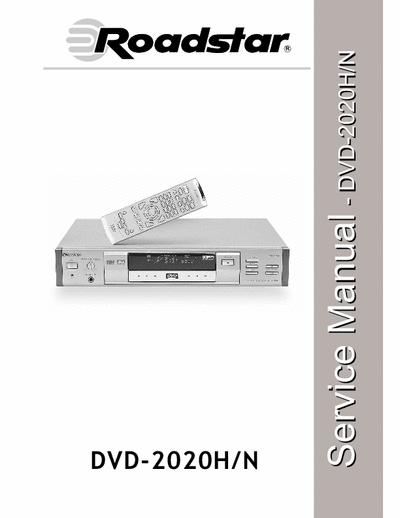 ROADSTAR 2020 service manual for dvd